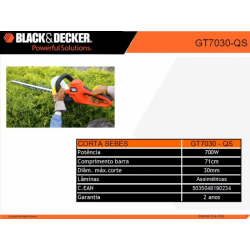 Dt7030 Hedge Trimmer 700w 71cm