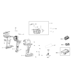 SBD721 Tipo 1 Es-cordless Hammer