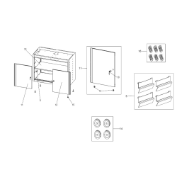 JLS3-MBDPP Tipo 1 Mueble Con Estanterias