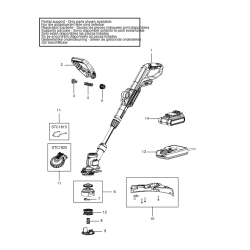 STC1820CM Type 2 Cordless String Trimmer