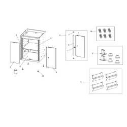 JLS3-MBSPPBS Tipo 1 Mueble Con Estanterias