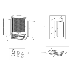 JLS3-2202BS Type 1 Shelving Cabinet