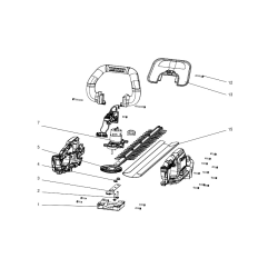 DCHT821B Type 1 Cordless Hedgetrimmer 2 Unid.