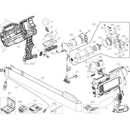 DCE300M2 Type 1 Died Cabl Crimp Tool