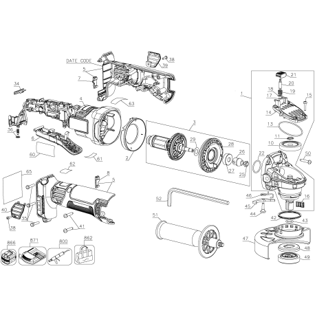 DCG413H1 Type 10 Angle Grinder