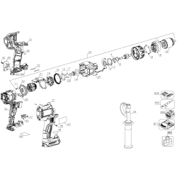 DCD998BR Type 1 Hammer Drill 1 Unid.