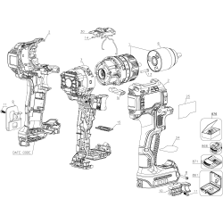 DCD797D2R Type 1 Hammer Drill 2 Unid.