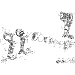 DCF894BR Tipo 11 Es-torque Wrench 1 Unid.