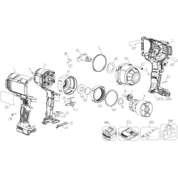 DCF899M1R Type 4 Cordless Impact Wrench 1 Unid.