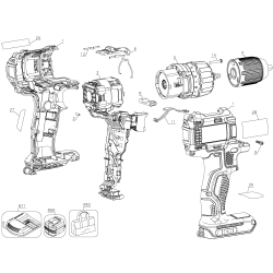 DCD777C2R Tipo 10 Es-cordless Drill/driver 1 Unid.