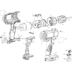 DCD771C2R Type 2 Cordless Drill/driver 1 Unid.