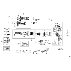 DCG406P2LRT Type 1 Small Angle Grinder