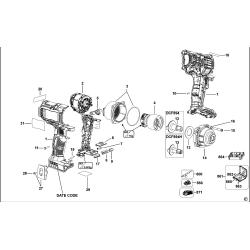 DCF894M1T Tipo 1 Llave De Impacto