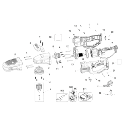 DCD444B Type 1 Right Angle Drill