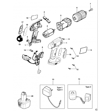 KC12GT Type 3 CORDLESS DRILL