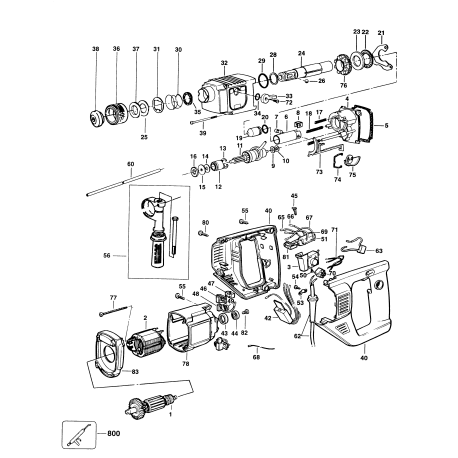 MBH25L Tipo 1 Martillo Giratoria