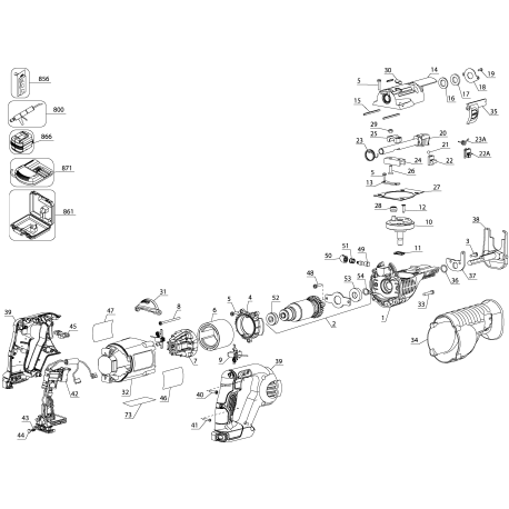 DCS380L2 Type 1 Cordless Reciprocating Saw