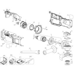 DCG412P2 Type 2 Angle Grinder 1 Unid.