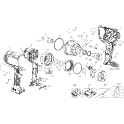 DCF898B Type 1 Cordless Impact Wrench 1 Unid.