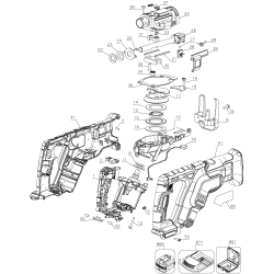 DCS367P2 Type 1 Cordless Reciprocating Saw 1 Unid.