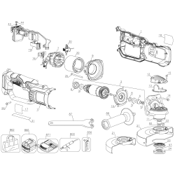 DCG412L2 Type 1 Angle Grinder 1 Unid.