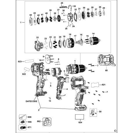 MCD701L2 Type 2 Cordless Drill