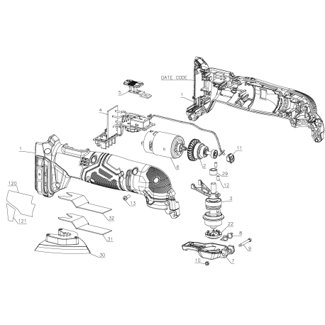 CMCE501D1 Type 1 Oscillating Tool