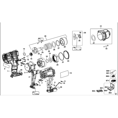 BWP152P2 Tipo 1 Llave De Impacto