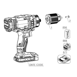 CMCD700D1 Type 2 Cordless Drill/driver 1 Unid.