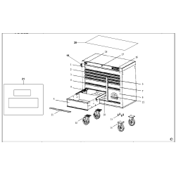 E4122-B-FBRD Type 1 Roller Cabinet 1 Unid.