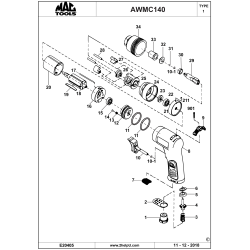 AWMC140 Type 1 Impact Wrench 1 Unid.