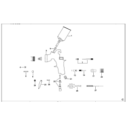 SG1250 Type 1 Spray Gun 1 Unid.