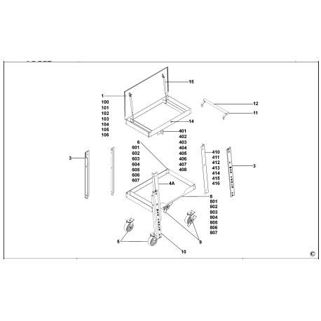 MB89UCL Type 1 Roller Cabinet