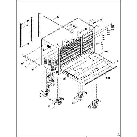 MB1500 Type 1 Roller Cabinet