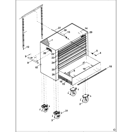 MB9200 Type 1 Roller Cabinet