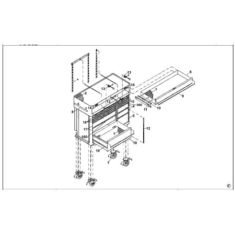 MB4200 Type 1 Roller Cabinet