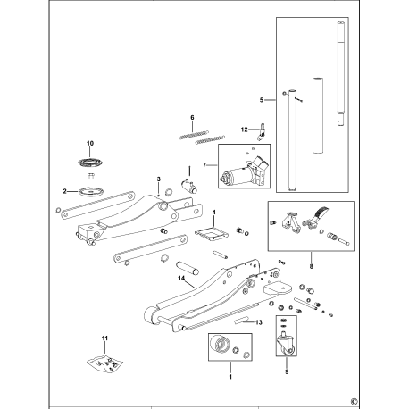 JULP3T Type 1 Hydraulic Jack