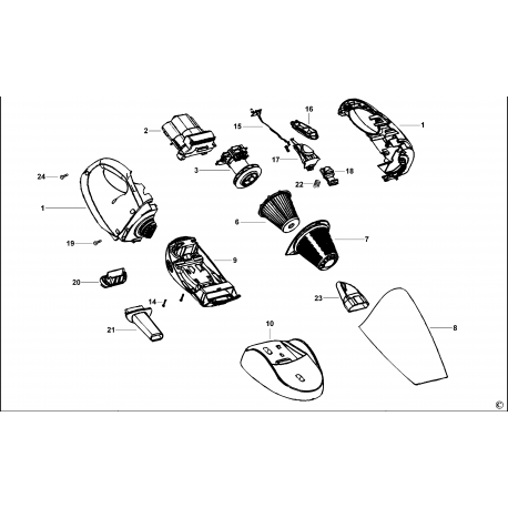 CV7205B Type H1 RECOGEDOR DE POLVO