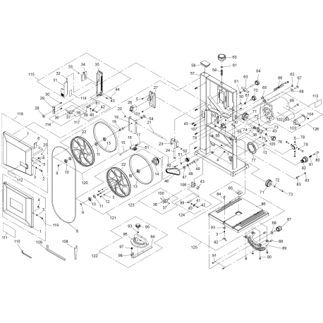 PCXB310BS Type 1 Bandsaw