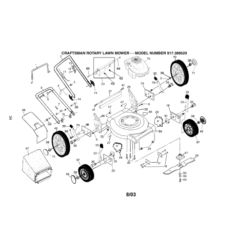 917.388520 Tipo 0 Es-lawn Mower