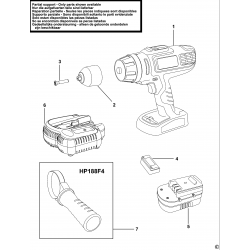 HP188F4BK Type H1 CORDLESS DRILL