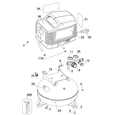 919-15216 Type 0 Compressor