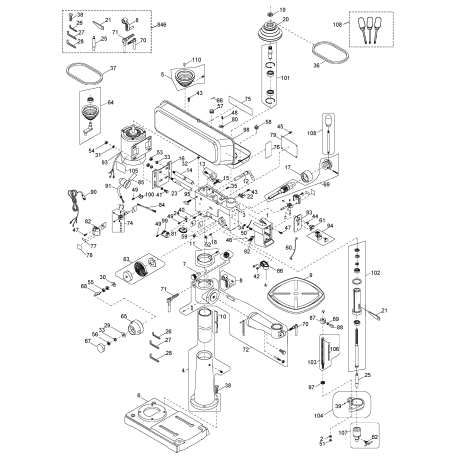 PCB660DP Type 1 Drill Press