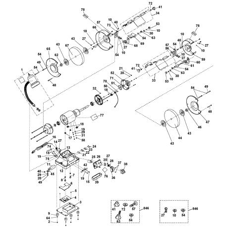 PCB525BG Type 1 Bench Grinder