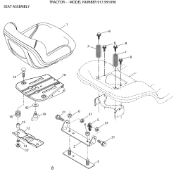 917.991090 Tipo 0 Es-lawn Tractor