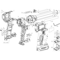 DCE151B Type 1 20v Cable Stripper 1 Unid.