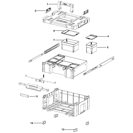 DWST17803 Type 0 Tstak Deep Drwr Unit