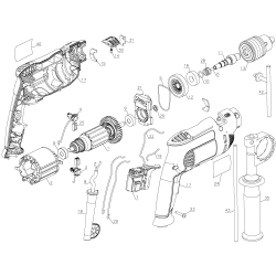 DWD502AV Type 1 1/2 Hammer Drill 1 Unid.