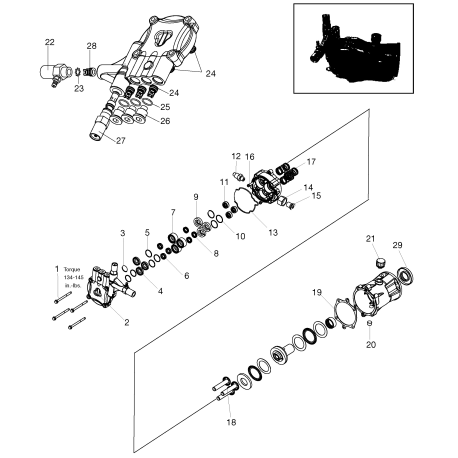 EXPH2225-HD Type 0 P 2200psi 2.5gpm Honda