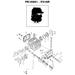 3504CWHBD Type 0 P 3500psi 4.0gpm 13hp Hon 1 Unid.